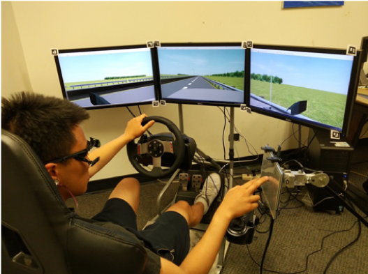 Driving simulator and NDRT setup