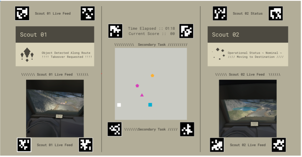 simulator user interface in study